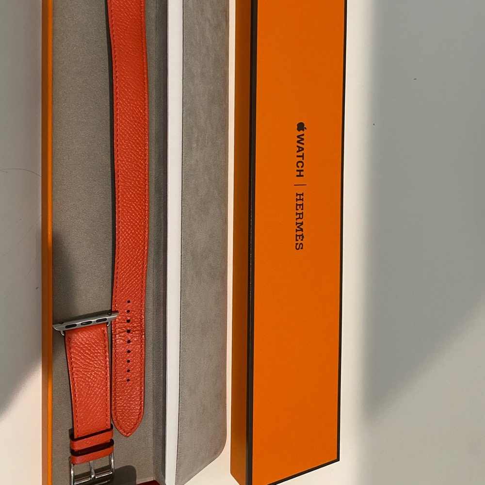 Hermes Swift Leather Double Tour watch Band 38mm